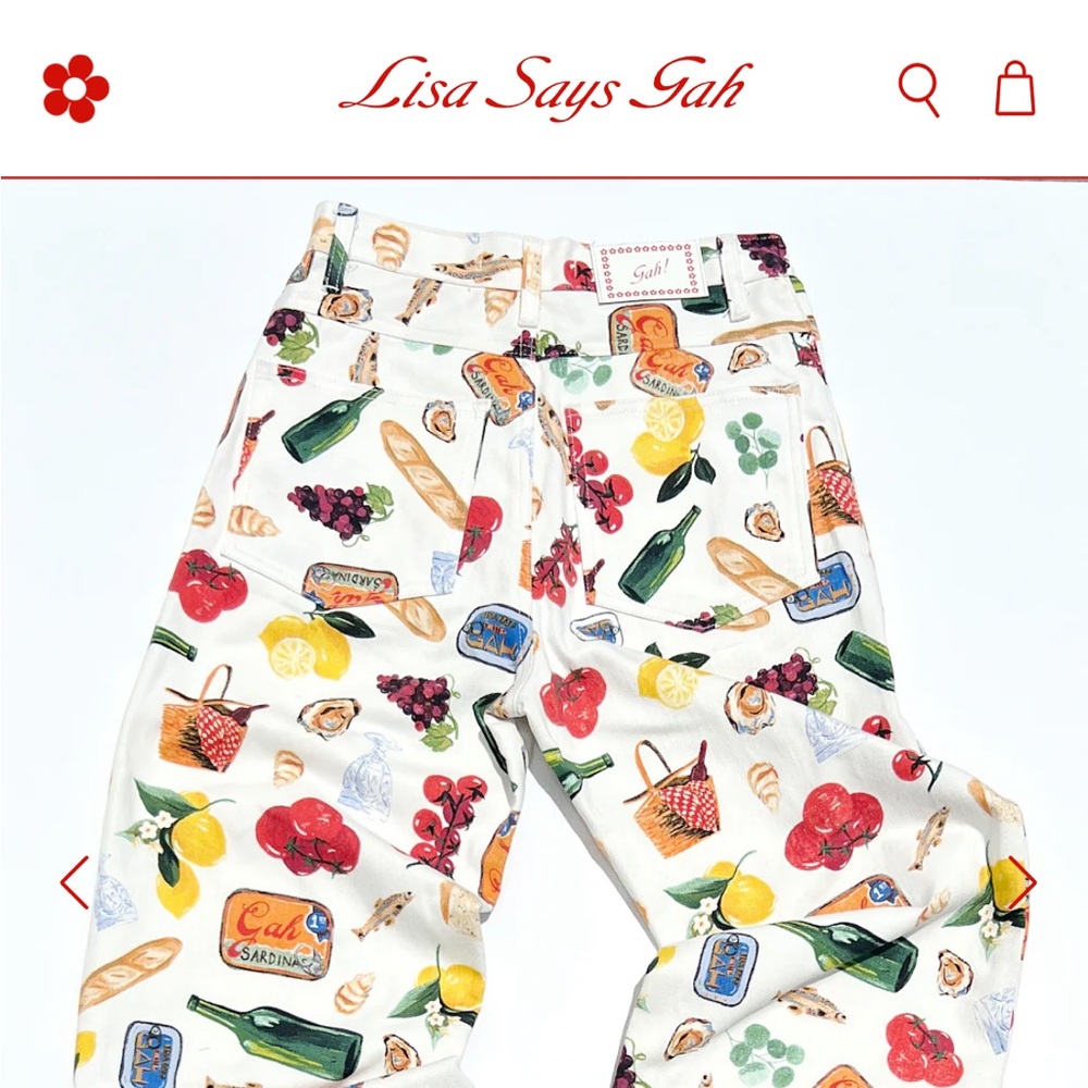 Lisa Says Gah Multicolor Printed Jeans